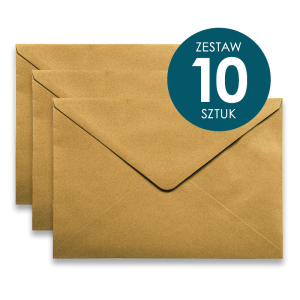 Koperta Galeria Papieru C5, 162x229mm, Kraft beżowy - 10 sztuk