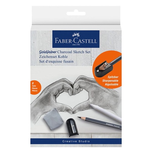Zestaw do szkicowania Faber Castell Goldfaber Charcoal Sketch Set - 8 elementów.jpg
