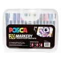 Zestaw markerów Uni Posca MIX w plastikowej kasecie - 20 kolorów.jpg
