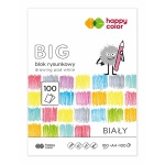 Blok rysunkowy biały BIG Happy Color - 80g, 100ark, A4