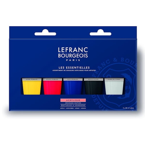 Zestaw farb akrylowych Lefranc & Bourgeois Fine 5 x 80ml.jpg