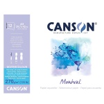 Blok do akwareli Canson Montval Torchon - 270g, 12ark. A3