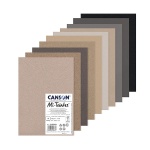 Papier do pasteli Canson Mi - Teintes - 160g, A4 10ark. - odcienie szarości