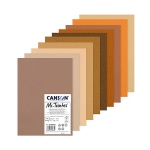 Papier do pasteli Canson Mi - Teintes - 160g, A4 10ark. - odcienie brązowe