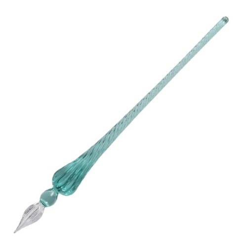 Pióro szklane do kaligrafii J.Herbin 18cm - turkusowe