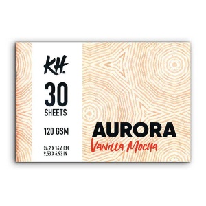 Szkicownik, blok do rysunku AURORA Vanilla Mocha - 120g, 30ark, 24,2 x 16,6 cm 