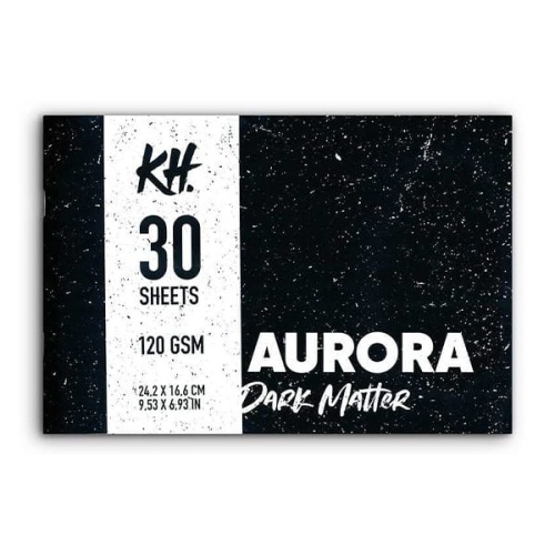 Szkicownik, blok do rysunku AURORA Dark Matter - 120g, 30ark, 24,2 x 16,6 cm.jpg