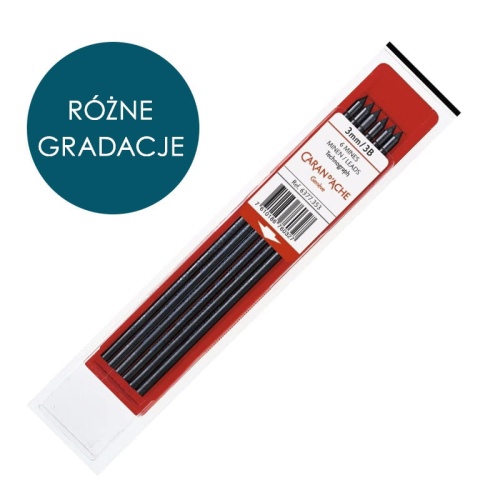 Rysiki, grafity do ołówka mechanicznego Caran d'Ache Technograph - 3mm, różne.jpg