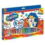 Kredki BAMBINO w oprawie drewnianej z temperówką - 24 kolory