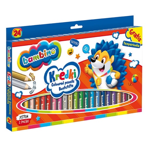 Kredki BAMBINO w oprawie drewnianej z temperówką - 24 kolory.jpg