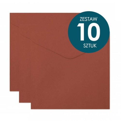 Koperta Galeria Papieru kwadratowa, 160x160mm, perłowa czerwona - 10 sztuk.jpg