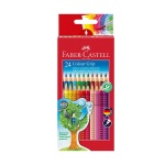 Kredki ołówkowe FABER-CASTELL COLOUR GRIP 2001 24 kolory