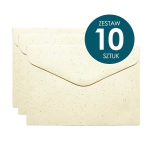 Koperta Galeria Papieru C6, 114x162mm, Pepper kremowy - 10 sztuk 