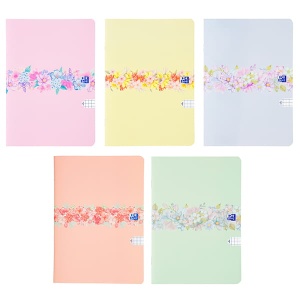 Zeszyt OXFORD Flowers A5, 32k., kratka
