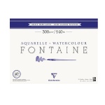 Blok do akwareli FONTAINE Clairefontaine - Demi Satine - 300g, 25ark, 36x48cm