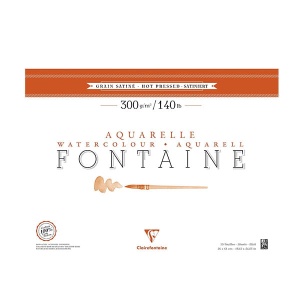 Blok do akwareli FONTAINE Clairefontaine - Satine - 300g, 20ark, 46x61cm 