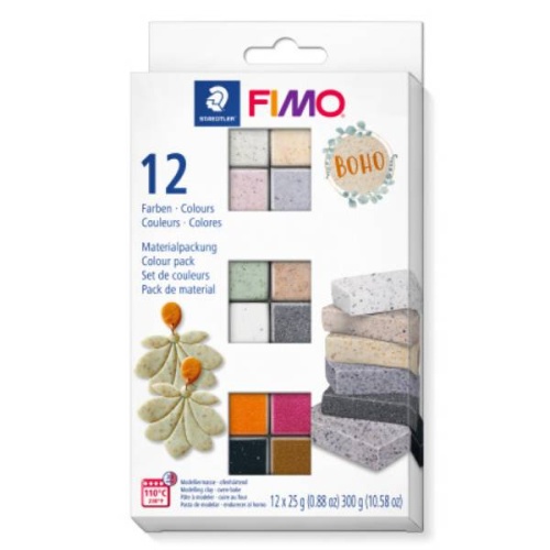 Zestaw modeliny Fimo Soft BOHO - 12x25g