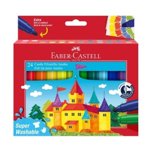 Flamastry FABER-CASTELL Jumbo Zamek -  24 kolorów 