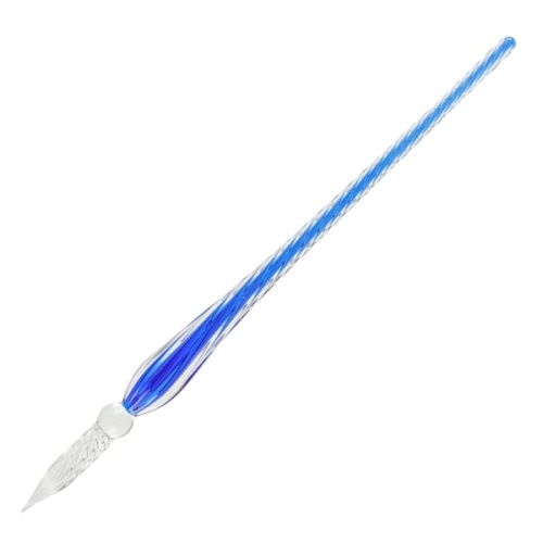 Pióro szklane do kaligrafii J.Herbin 19cm, plecione - blue nuit.jpg