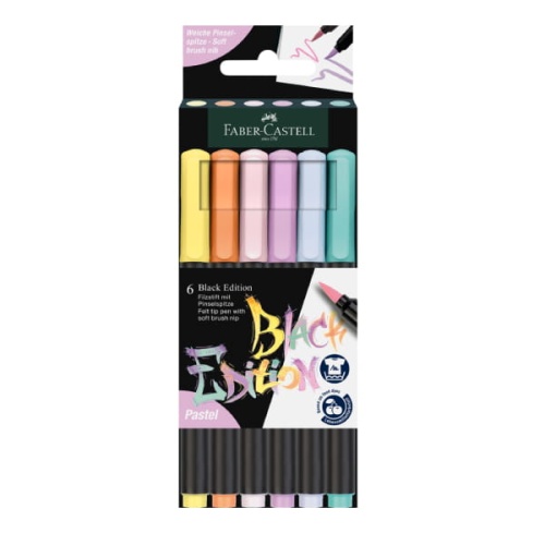 Zestaw flamastrów pędzelkowych Faber Castell Black Edition