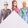 Szkicownik, blok do rysunku Canson XSmart Fashion Design - 180g, 30ark, A4