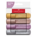 Zestaw zakreślaczy Faber Castell 1546 Metallic - 4 kolory