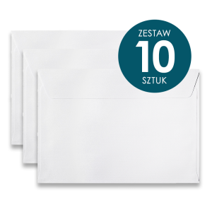 Koperta Galeria Papieru C5, 162x229mm, Gładki biały - 10 sztuk 