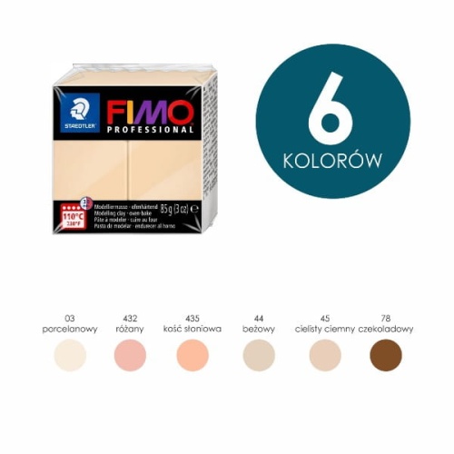 Masa termoutwardzalna Fimo PROFESSIONAL doll art 85g