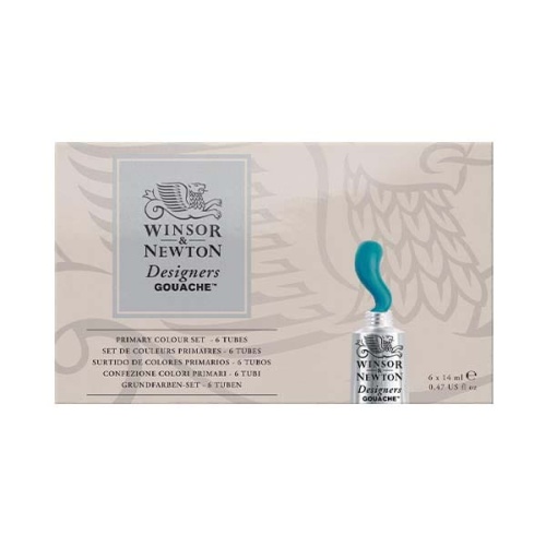 Zestaw farb gwaszy Winsor & Newton Designers Gouache - 6x14ml.jpg