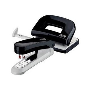 Zestaw zszywacz biurowy NOVUS E15 + dziurkacz E210 - czarny 