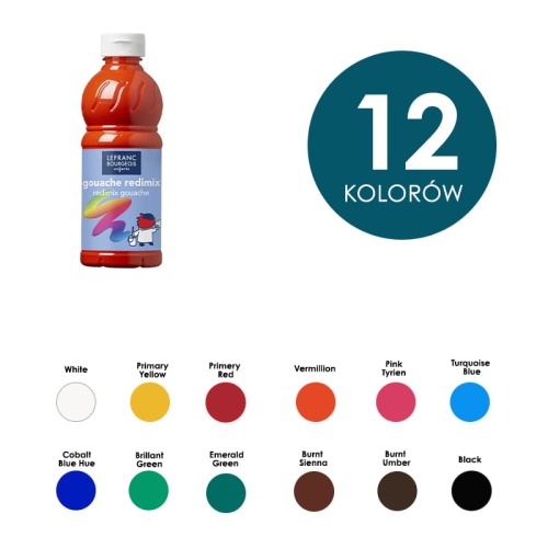 Farby gwasze Redimix Lefranc & Bourgeois 500ml - różne kolory.jpg