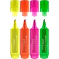 Zestaw zakreślaczy Faber Castell Textliner 46 Superfluorescent - 4 kolory