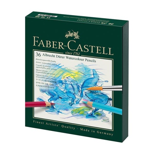 Kredki akwarelowe, artystyczne FABER-CASTELL STUDIO BOX Albrecht Durer + pędzelek - 36 kolorów.jpg