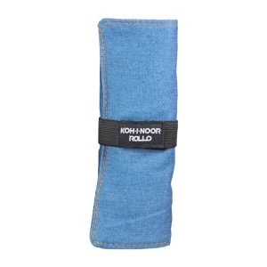 Futerał, etui zwijane Koh-i-Noor ROLLO na 24 kredki - jasnoniebieski jeans 