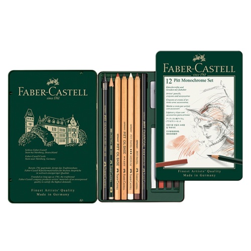 Zestaw węgli rysunkowych Faber Castell Pitt Monochrome.jpg
