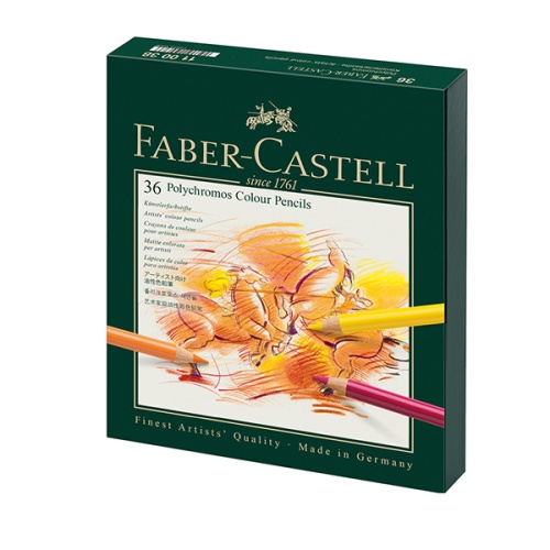 Kredki ołówkowe Faber Castell POLYCHROMOS Studio Box - 36 kolorów PREMIUM.jpg