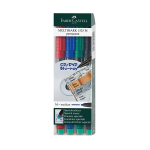  Zestaw foliopisów Faber-Castell Multimark OHP - 4 kolory (medium)