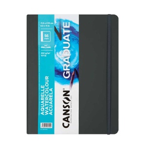 Szkicownik książkowy Canson Graduate Aquarelle - 250g, 56ark, 21,6 x 27,9 cm 