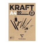 Blok rysunkowy Clairefontaine KRAFT - 120g, A4, 50ark.