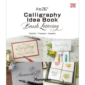 Blok do nauki kaligrafii Kuretake Calligraphy Idea Book Brush Lettering 