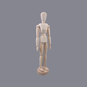 Manekin drewniany LENIAR 15cm - MĘŻCZYZNA