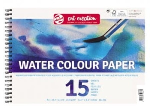 Blok do akwareli WATER COLOUR PAPER Talens ArtCreation - 240g, 29,7x21cm 
