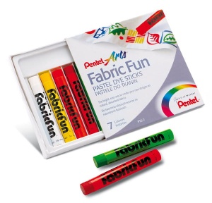 Pastele do tkanin PENTEL Fabric Fun 7 kol.