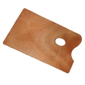  Paleta drewniana PROSTOKĄTNA graART 30x25x0,3 cm