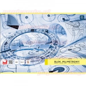 Blok milimetrowy Interdruk - 80g, 20ark, A3